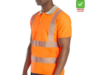 Alaska Hi-Vis Polo T-Shirt Neon Turuncu