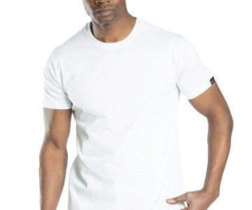 Elegans Basic Bisiklet Yaka T-Shirt Beyaz