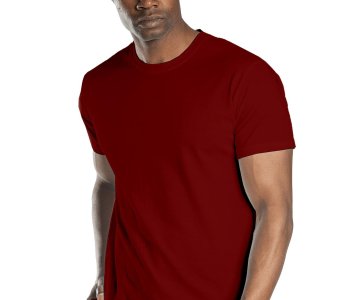 Regular Basic Bisiklet Yaka T-Shirt Kırmızı